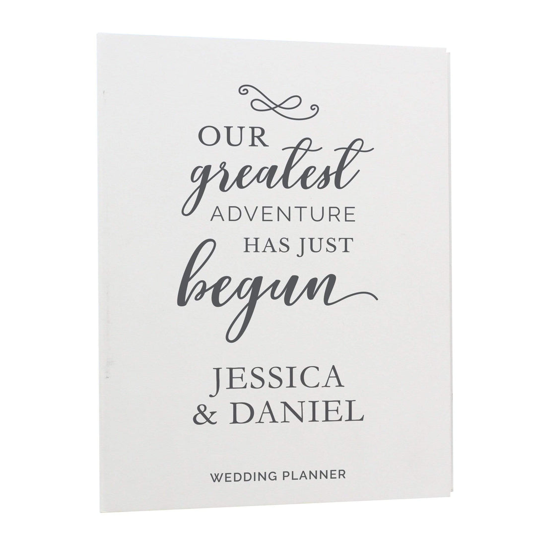 Personalised Memento Stationery &amp; Pens Personalised Our Greatest Adventure Wedding Planner