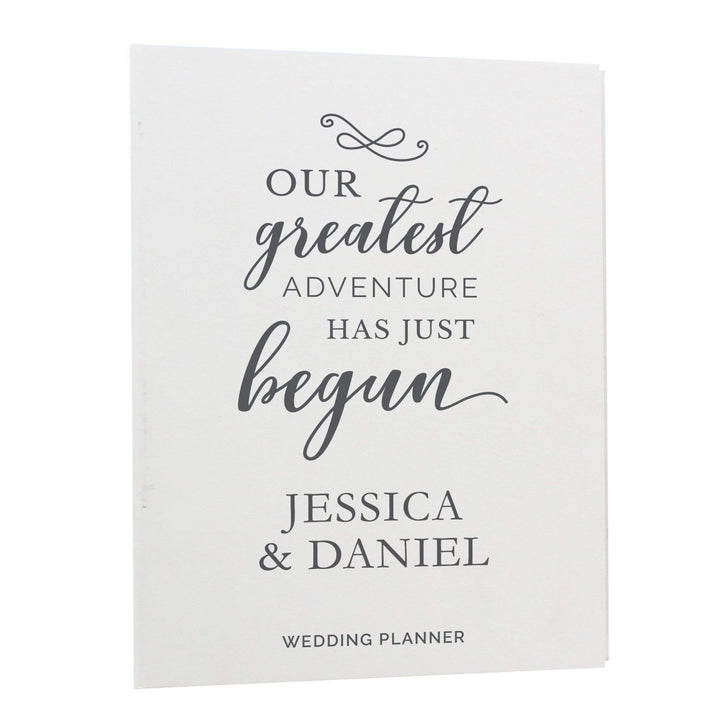 Personalised Memento Stationery &amp; Pens Personalised Our Greatest Adventure Wedding Planner
