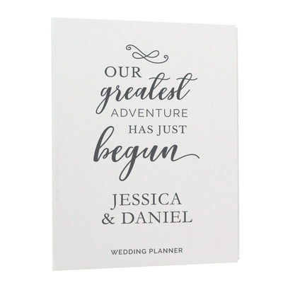 Personalised Memento Stationery & Pens Personalised Our Greatest Adventure Wedding Planner