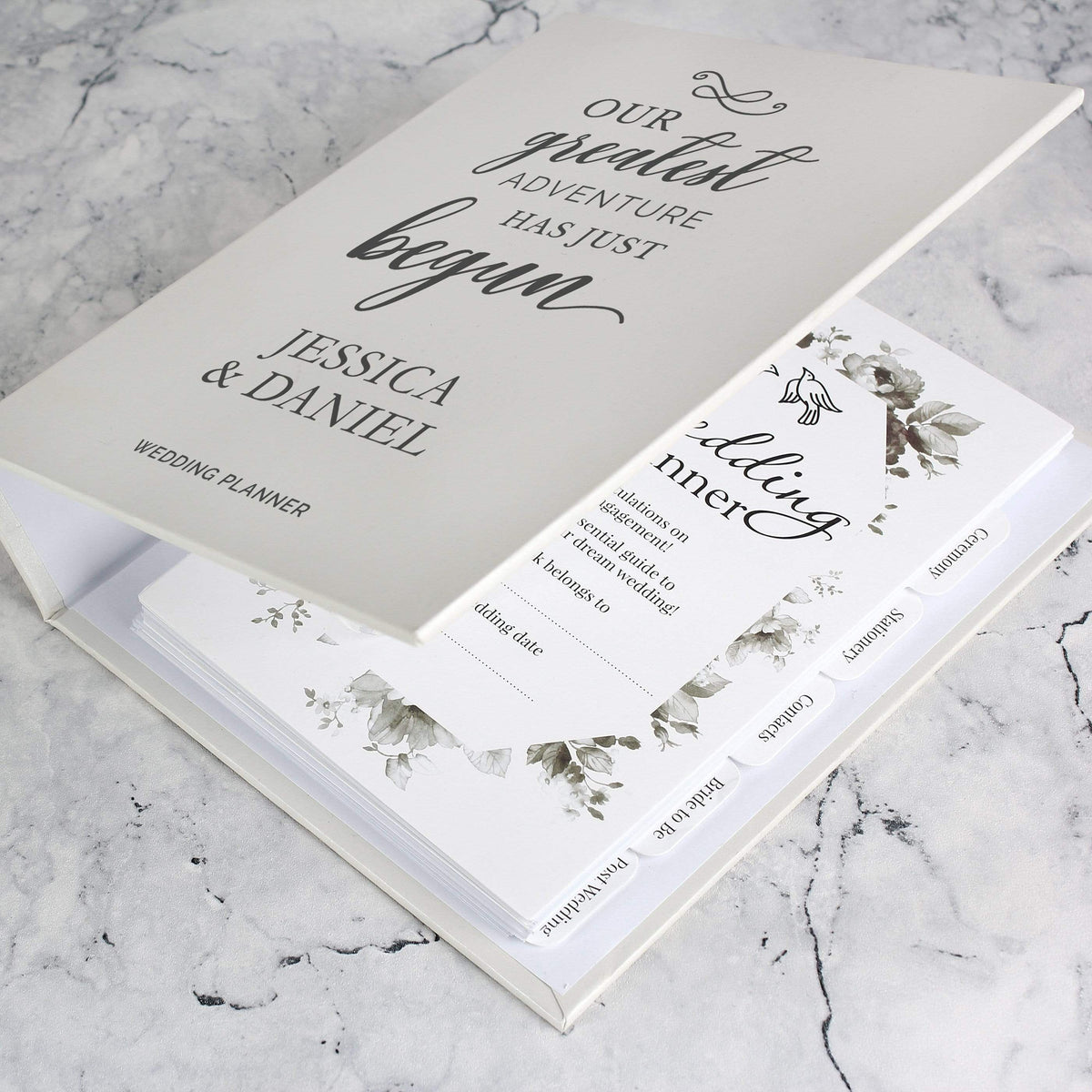 Personalised Memento Stationery & Pens Personalised Our Greatest Adventure Wedding Planner