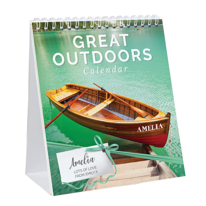 Personalised Memento Stationery &amp; Pens Personalised Outdoors Desk Calendar