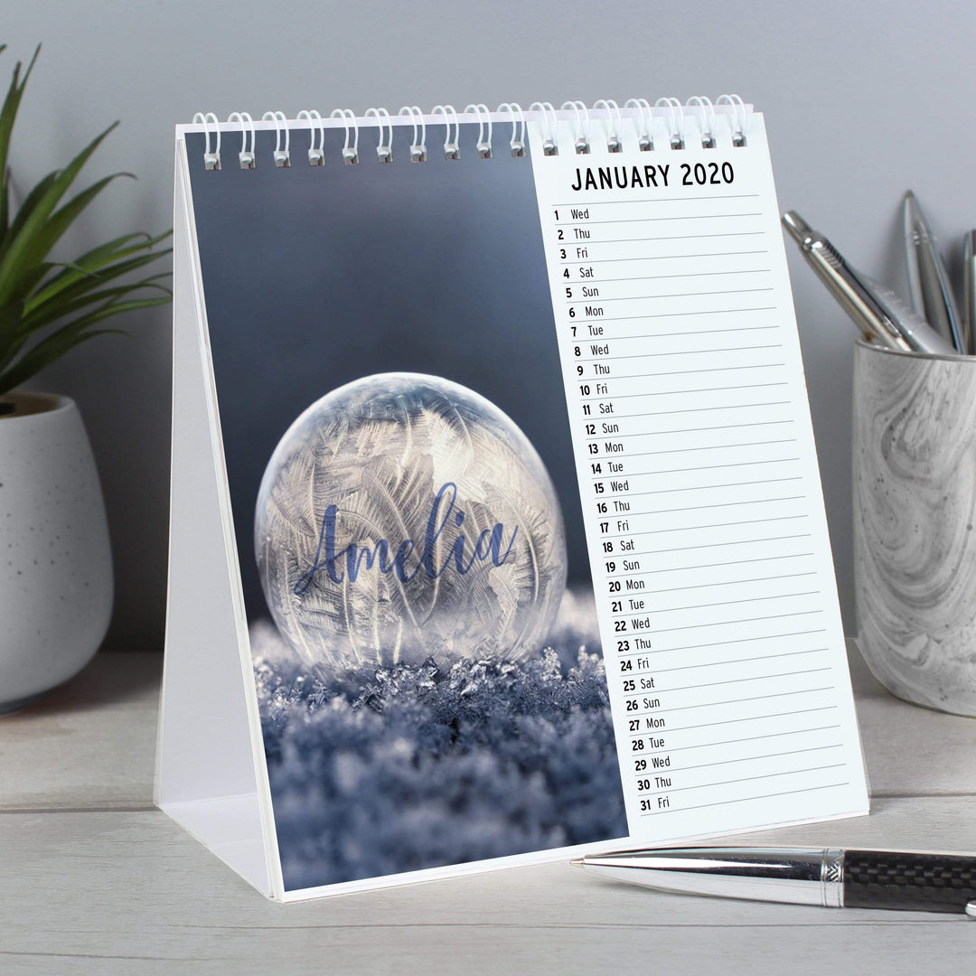 Personalised Memento Stationery &amp; Pens Personalised Outdoors Desk Calendar