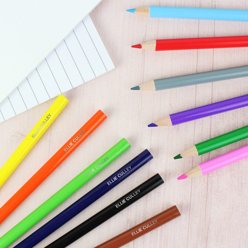 Personalised Memento Stationery & Pens Personalised Pack of 12 Colouring Pencils