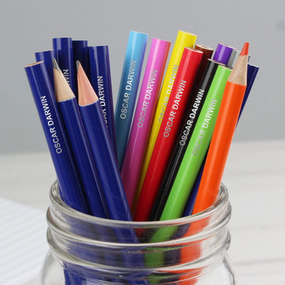 Personalised Memento Stationery & Pens Personalised Pack of 20 HB Pencils & Colouring Pencils