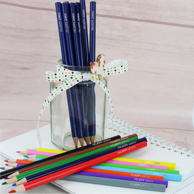 Personalised Memento Stationery & Pens Personalised Pack of 20 HB Pencils & Colouring Pencils