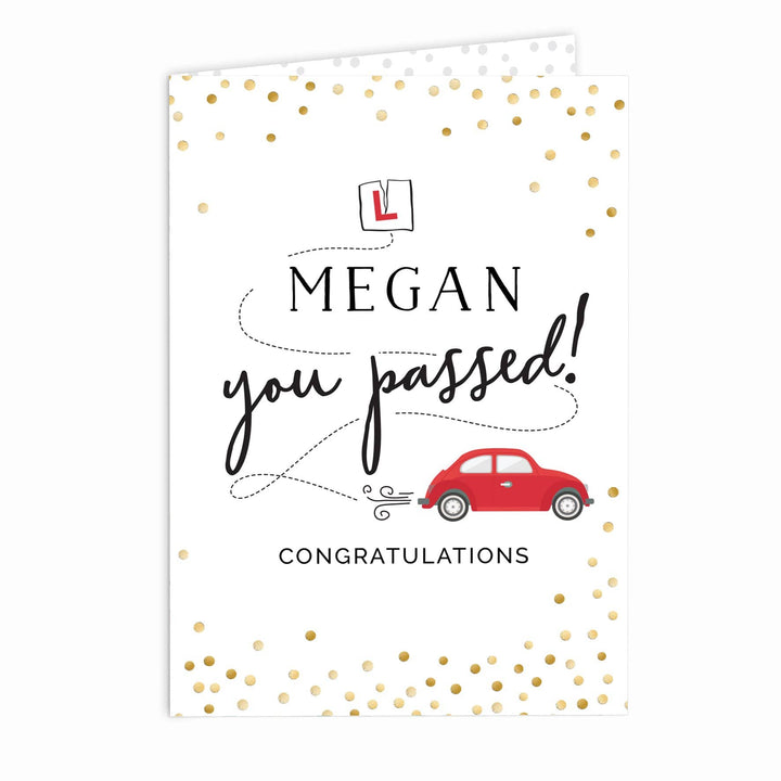 Personalised Memento Greetings Cards Personalised Passed Driving Test Card