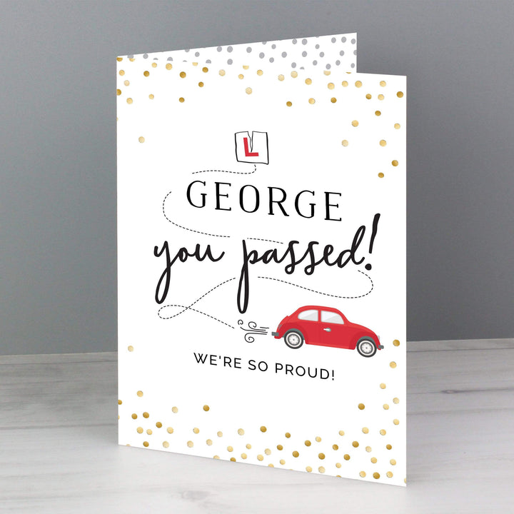 Personalised Memento Greetings Cards Personalised Passed Driving Test Card