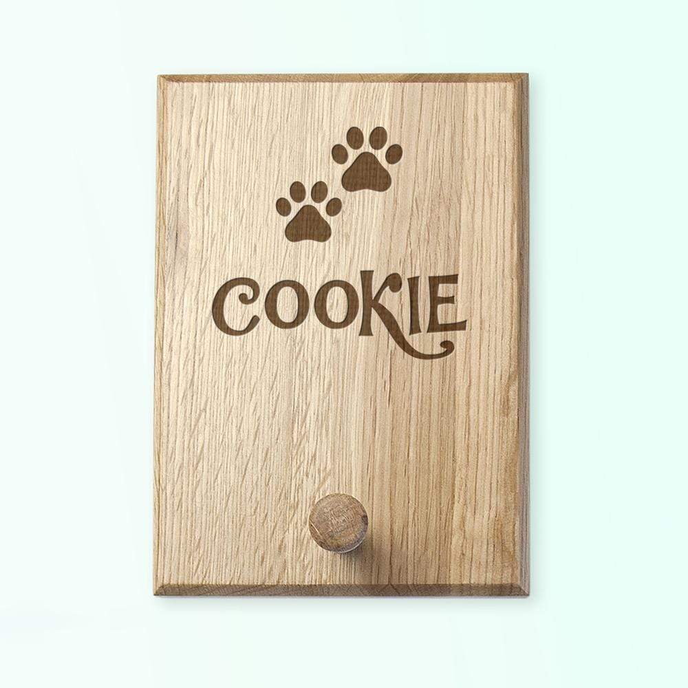 Treat Personalised Paw Print Peg Hook