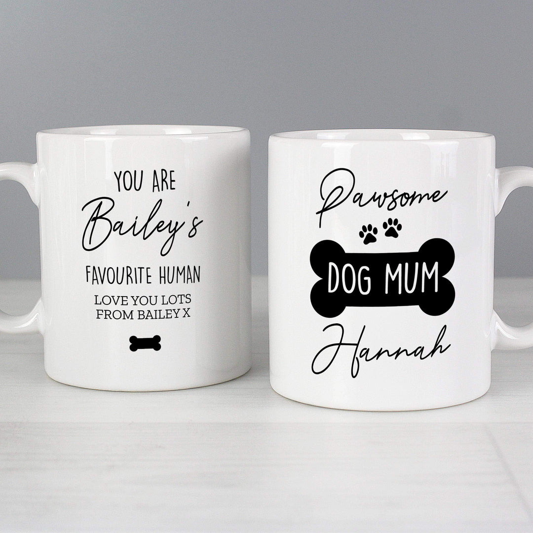 Personalised Memento Personalised Pawsome Dog Mum Mug