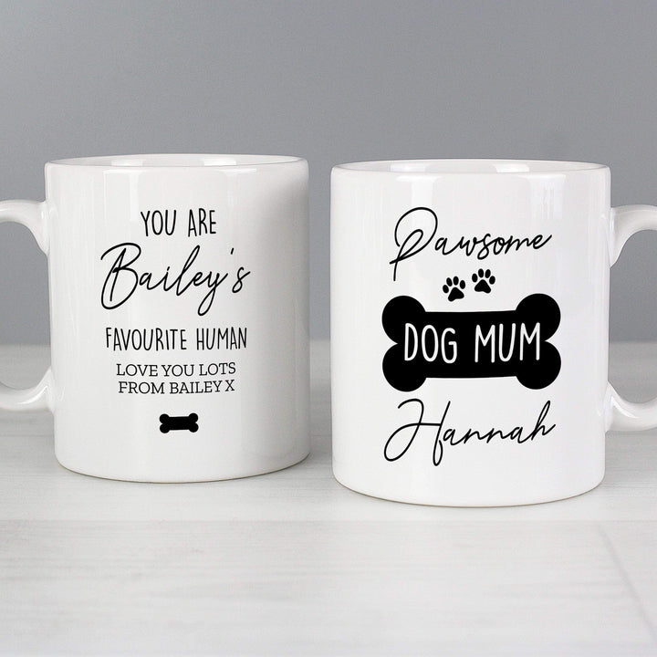 Personalised Memento Personalised Pawsome Dog Mum Mug