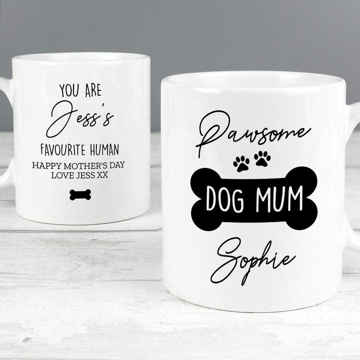 Personalised Memento Personalised Pawsome Dog Mum Mug
