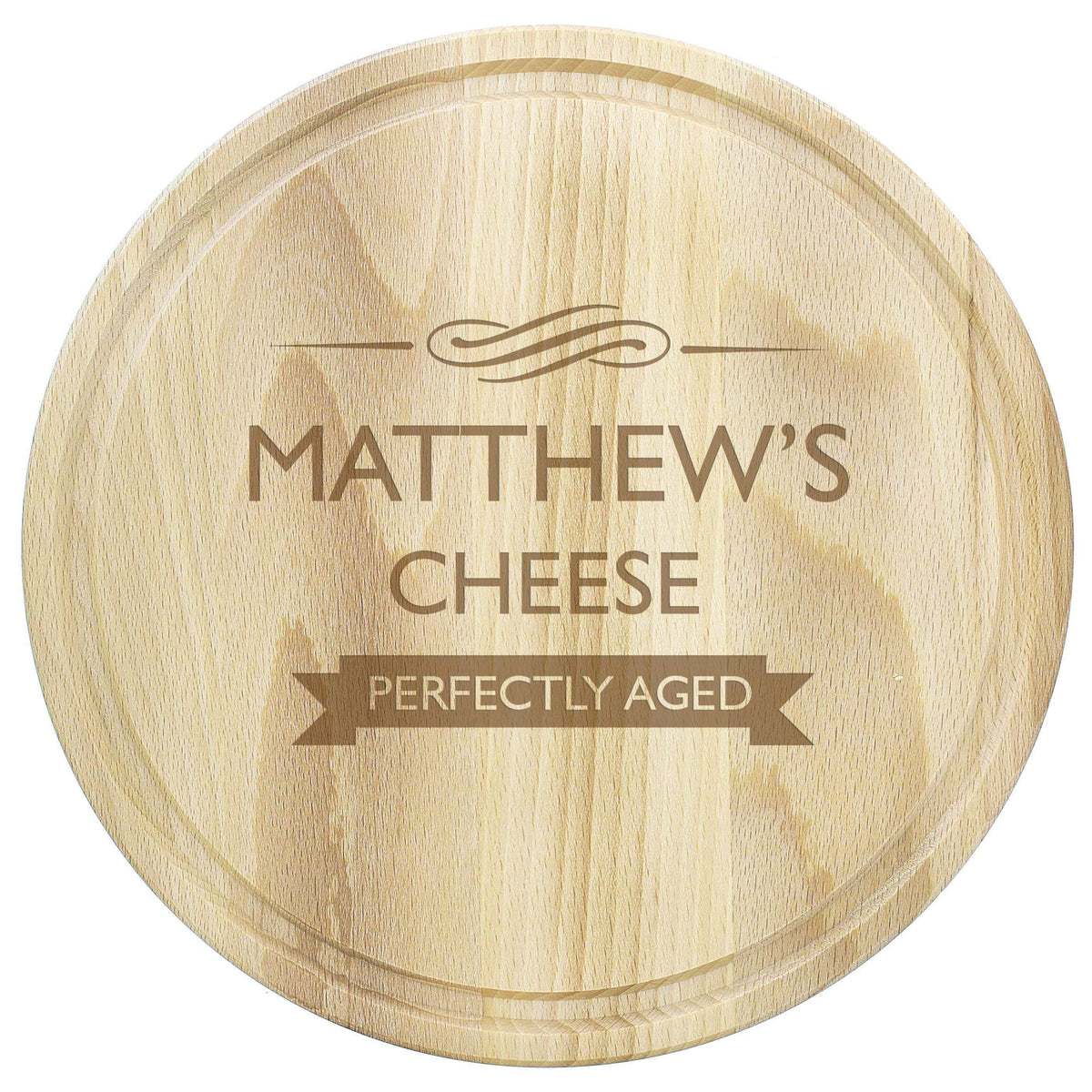 Personalised Memento Personalised Perfectly Aged Round Chopping Board