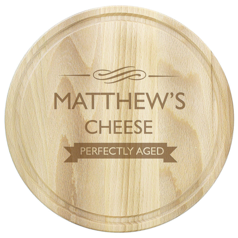 Personalised Memento Personalised Perfectly Aged Round Chopping Board