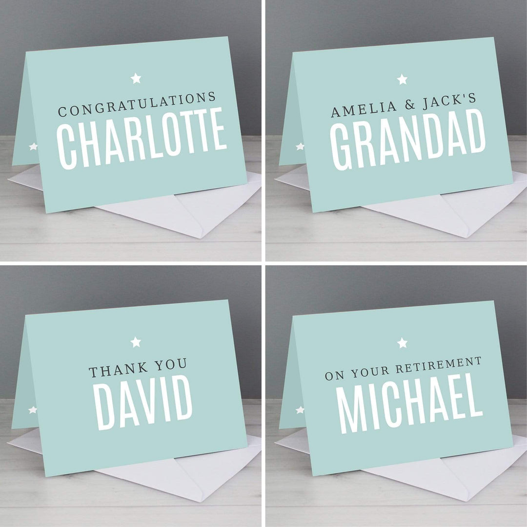 Personalised Memento Greetings Cards Personalise With Your Own Message Card
