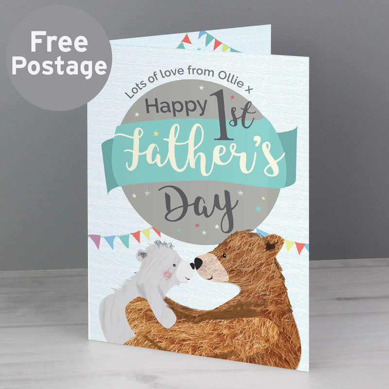 Personalised Memento Greetings Cards Personalised 1st Father&