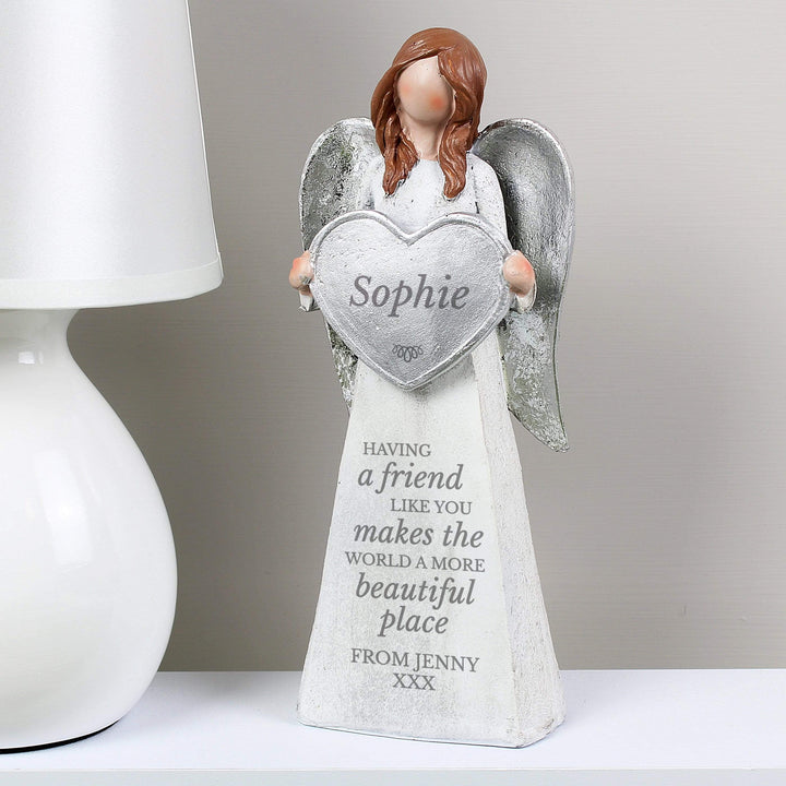 Personalised Memento Christmas Decorations Personalised A Friend Like You Angel Ornament