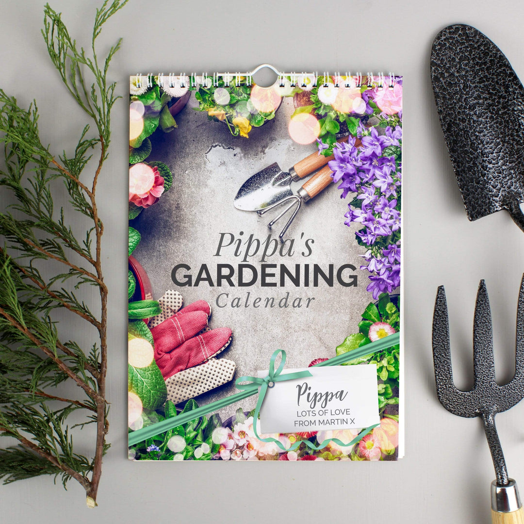 Personalised Memento Stationery &amp; Pens Personalised A4 Gardening Calendar