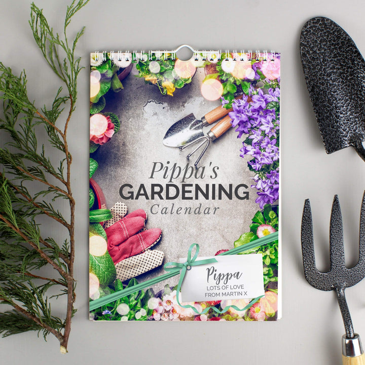 Personalised Memento Stationery &amp; Pens Personalised A4 Gardening Calendar