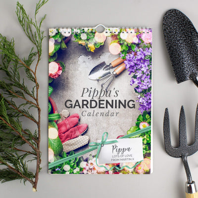 Personalised Memento Stationery & Pens Personalised A4 Gardening Calendar