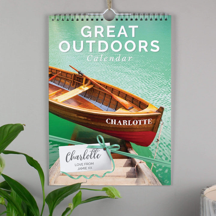 Personalised Memento Stationery &amp; Pens Personalised A4 Great Outdoors Calendar
