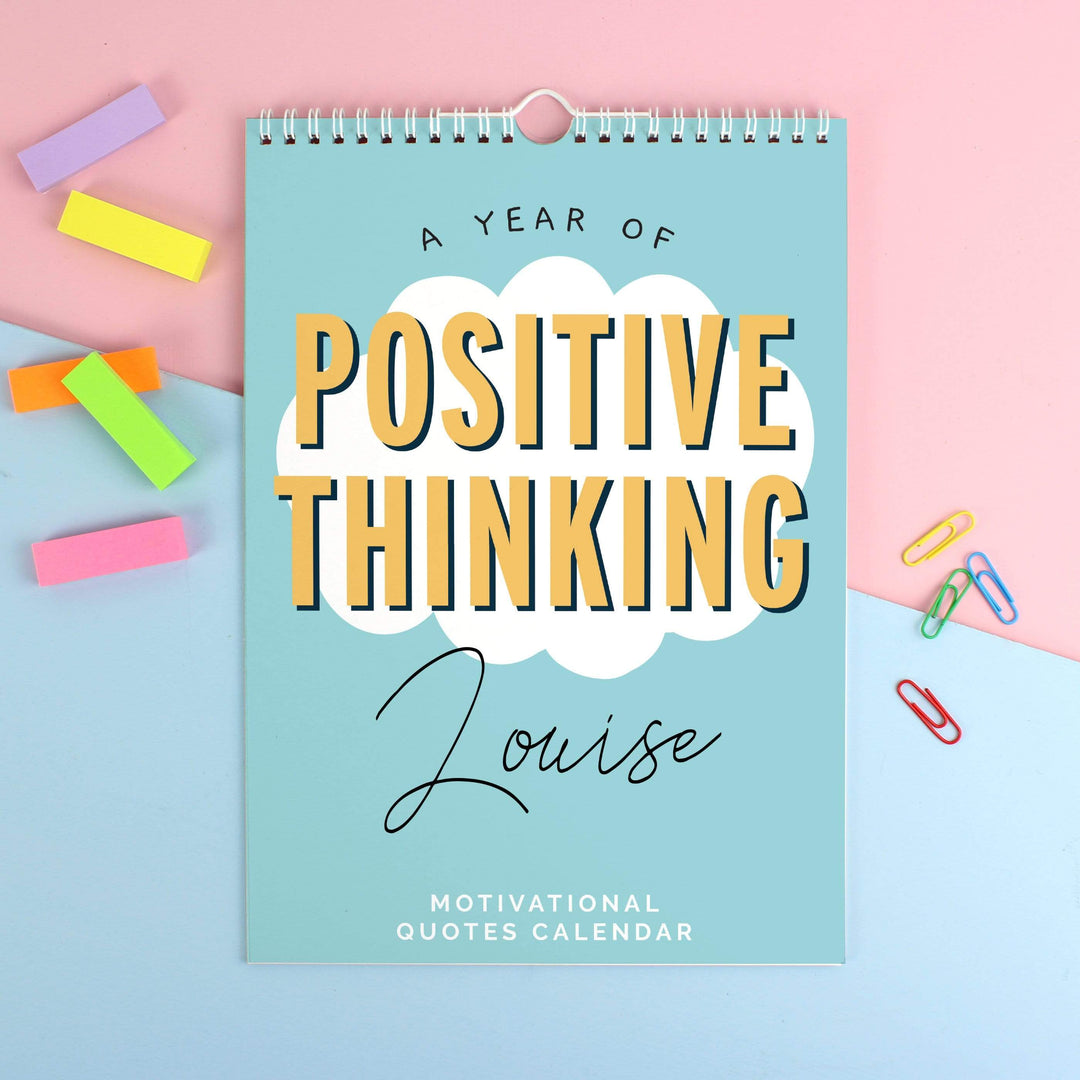 Personalised Memento Stationery &amp; Pens Personalised A4 Motivational Quotes Calendar