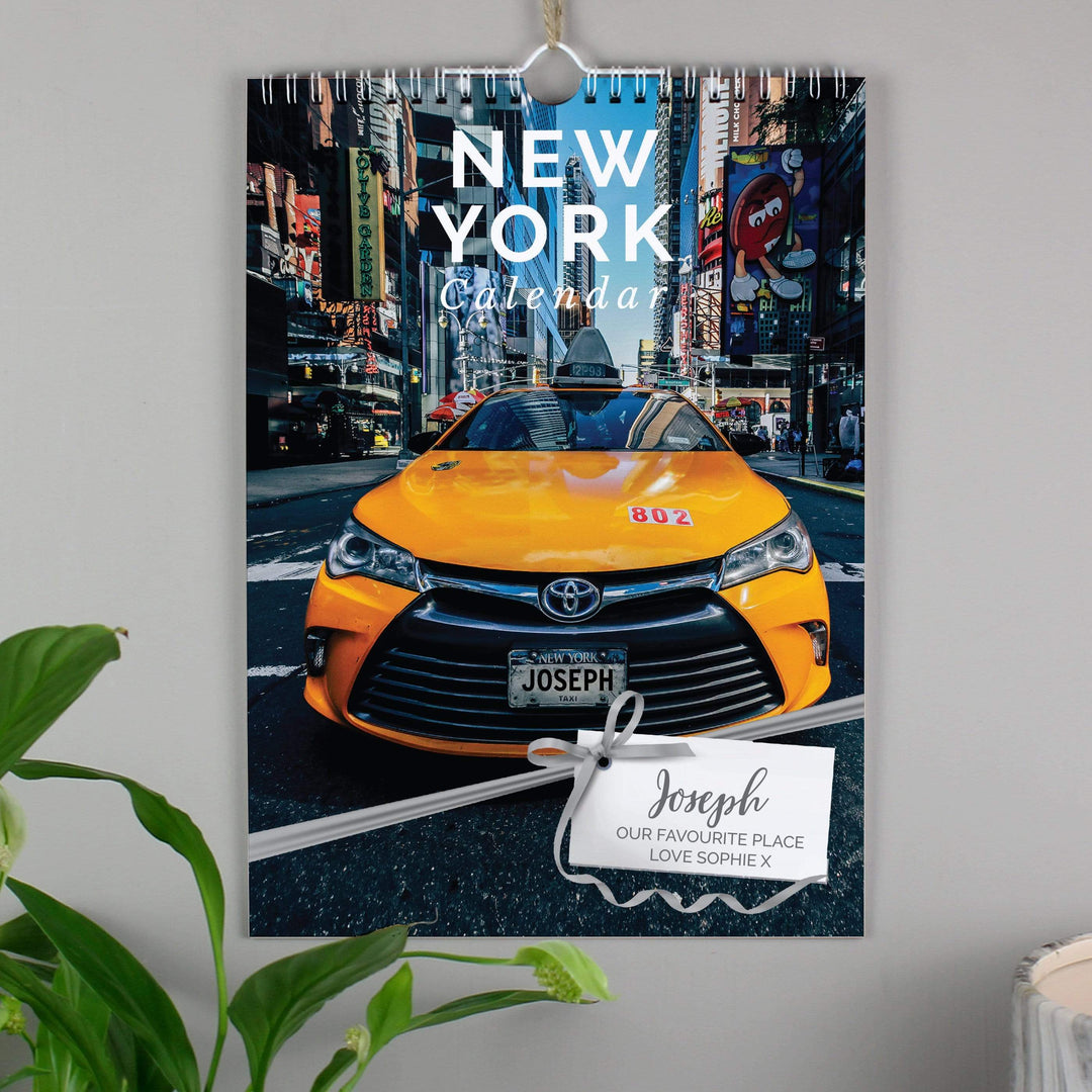 Personalised Memento Stationery &amp; Pens Personalised A4 New York Calendar