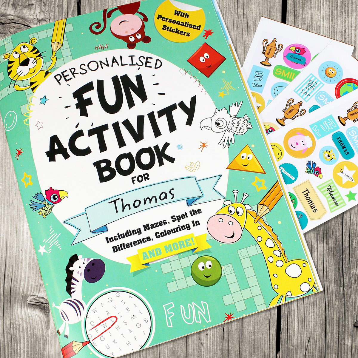 Personalised Memento Books Personalised Activity Book with Stickers