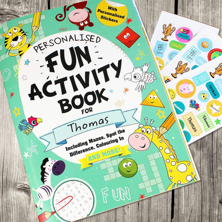 Personalised Memento Books Personalised Activity Book with Stickers