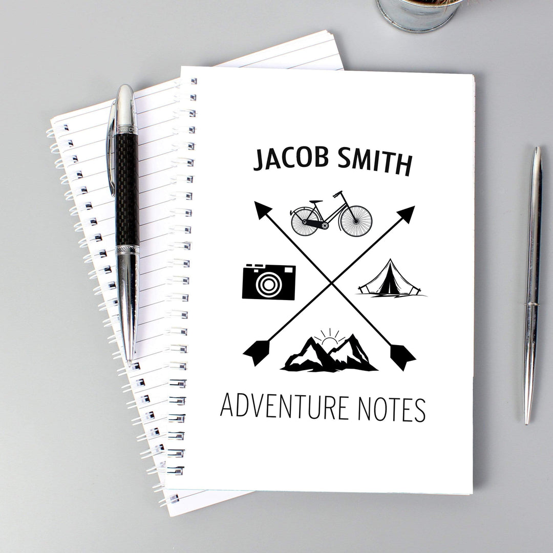 Personalised Memento Stationery &amp; Pens Personalised Adventure A5 Notebook