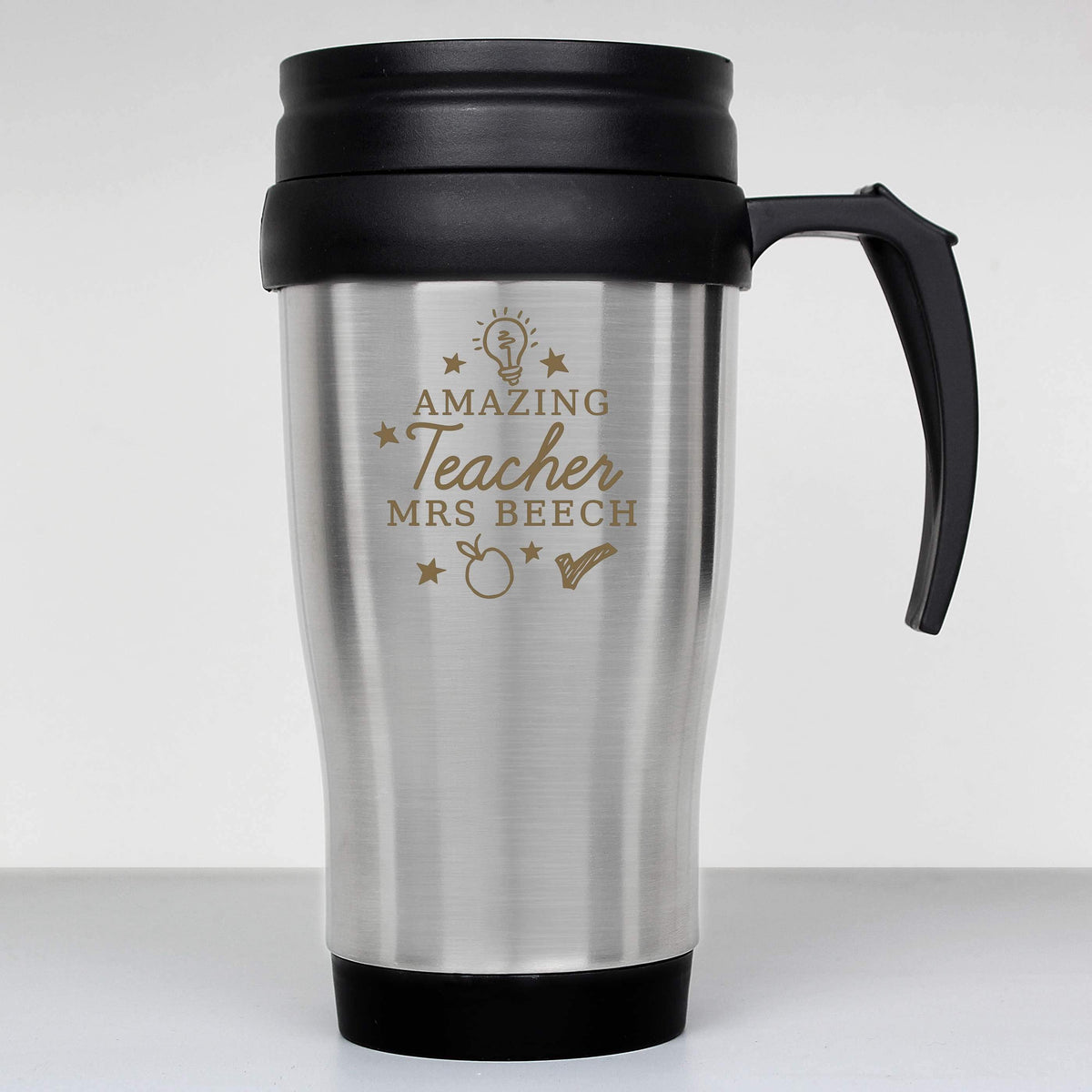 Personalised Memento Mugs Personalised Amazing Teacher Travel Mug