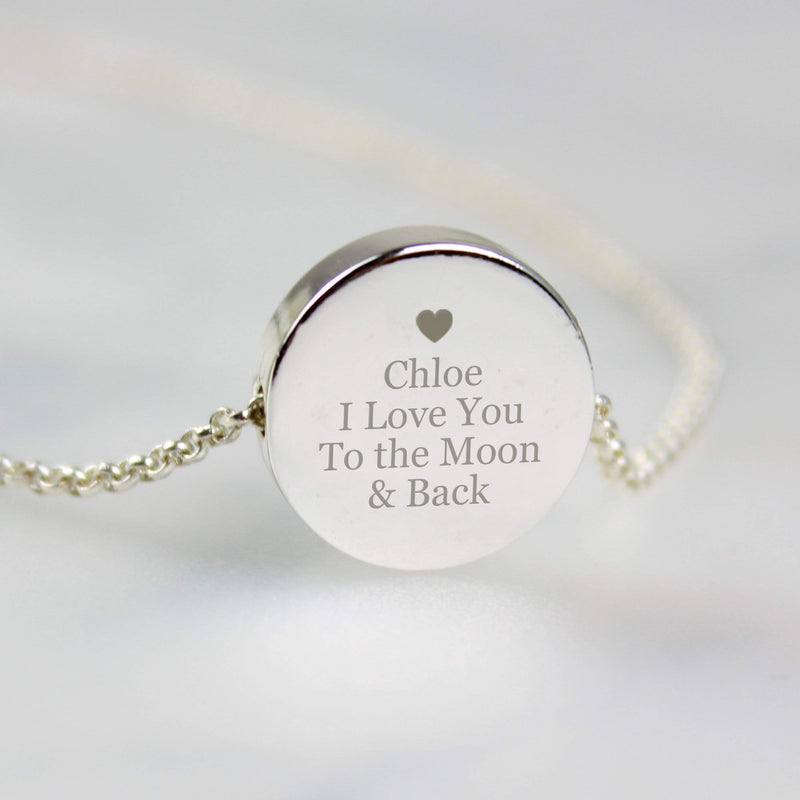 Personalised Memento Jewellery Personalised Any Message Disc Necklace