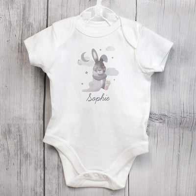 Personalised Memento Clothing Personalised Baby Bunny 0-3 Months Baby Vest