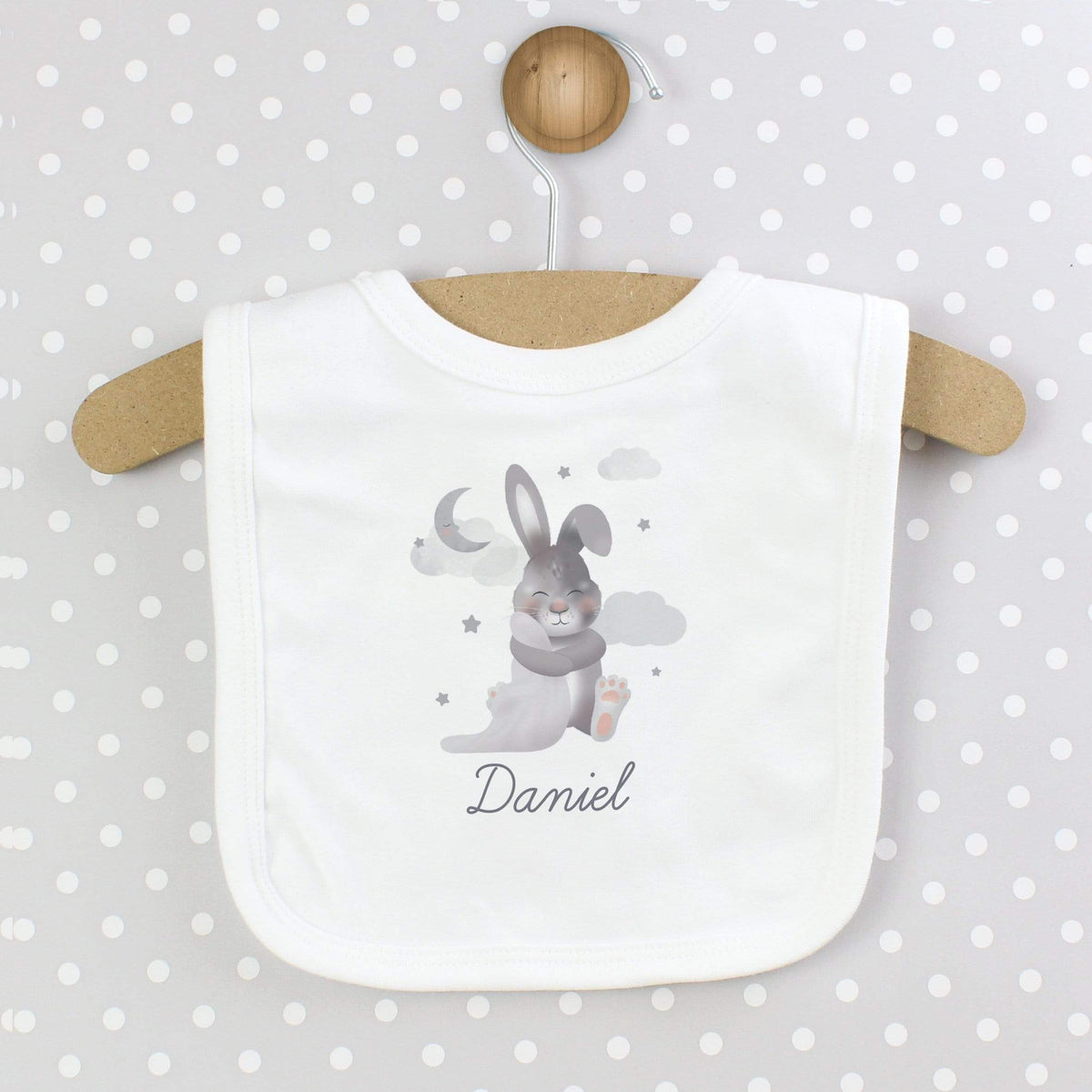 Personalised Memento Mealtime Essentials Personalised Baby Bunny Bib