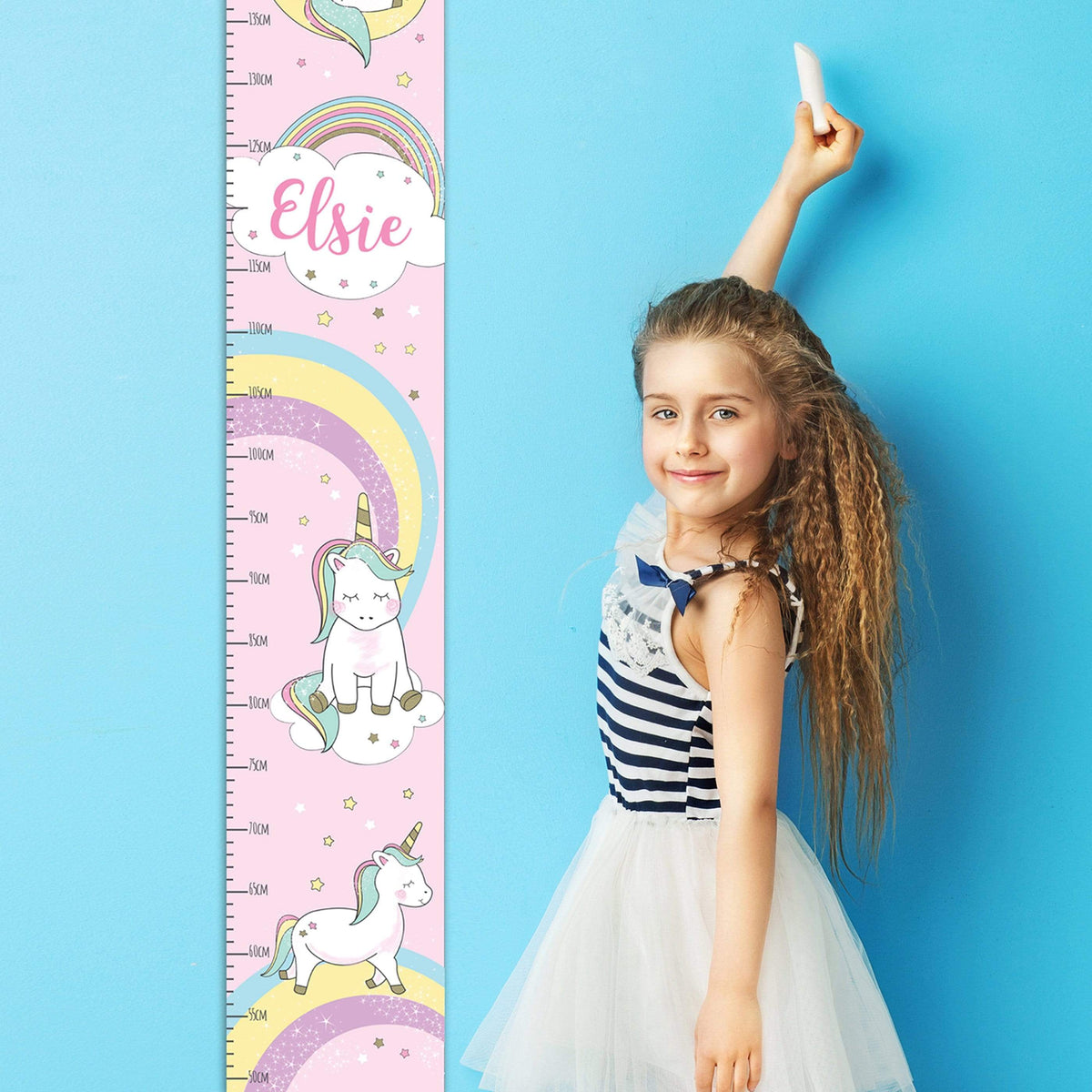 Personalised Memento Keepsakes Personalised Baby Unicorn Height Chart