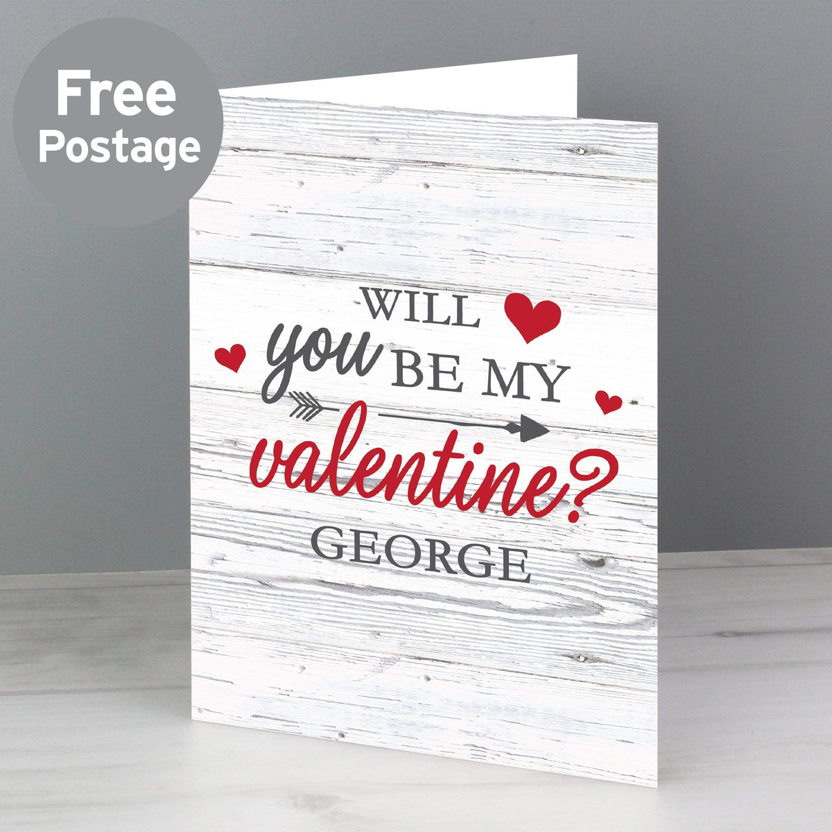 Personalised Memento Greetings Cards Personalised Be My Valentine Card