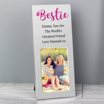 Personalised Memento Photo Frames, Albums and Guestbooks Personalised #Bestie 2x3 Photo Frame
