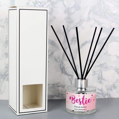 Personalised Memento Candles & Reed Diffusers Personalised #Bestie Reed Diffuser