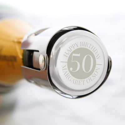 Personalised Memento Glasses & Barware Personalised Big Number Bottle Stopper