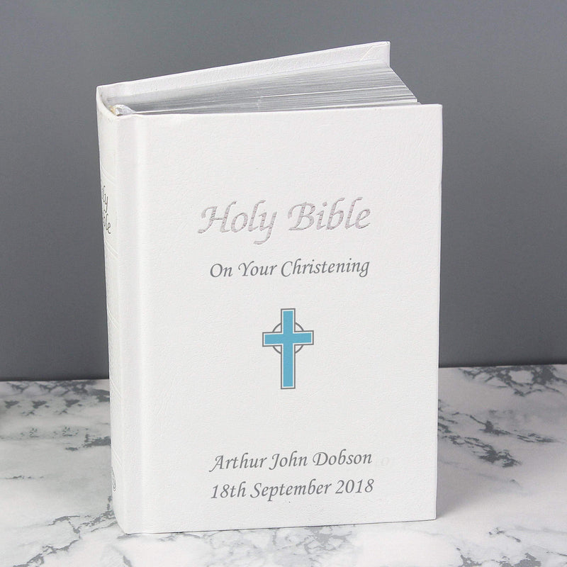 Personalised Memento Books Personalised Blue Cross Bible
