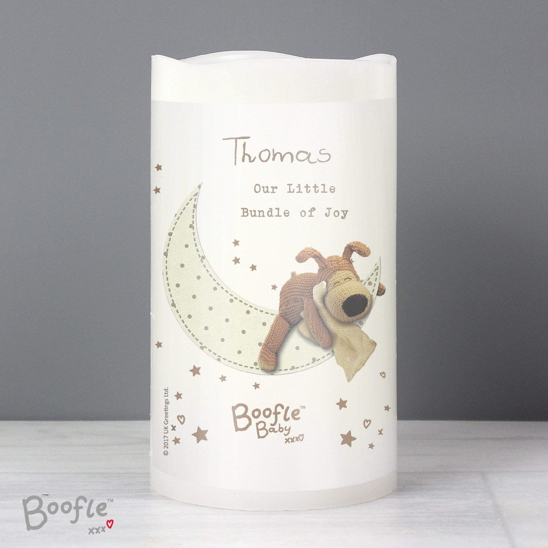 Personalised Memento LED Lights, Candles &amp; Decorations Personalised Boofle Baby Nightlight LED Candle