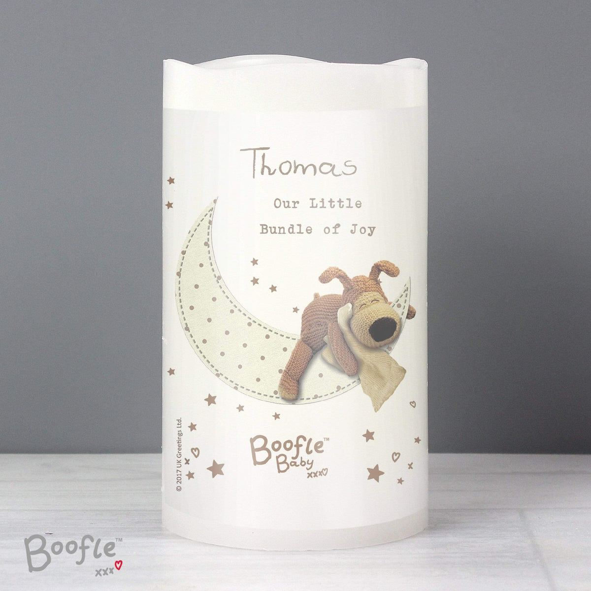 Personalised Memento LED Lights, Candles & Decorations Personalised Boofle Baby Nightlight LED Candle