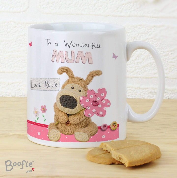 Personalised Memento Mugs Personalised Boofle Flowers Mug