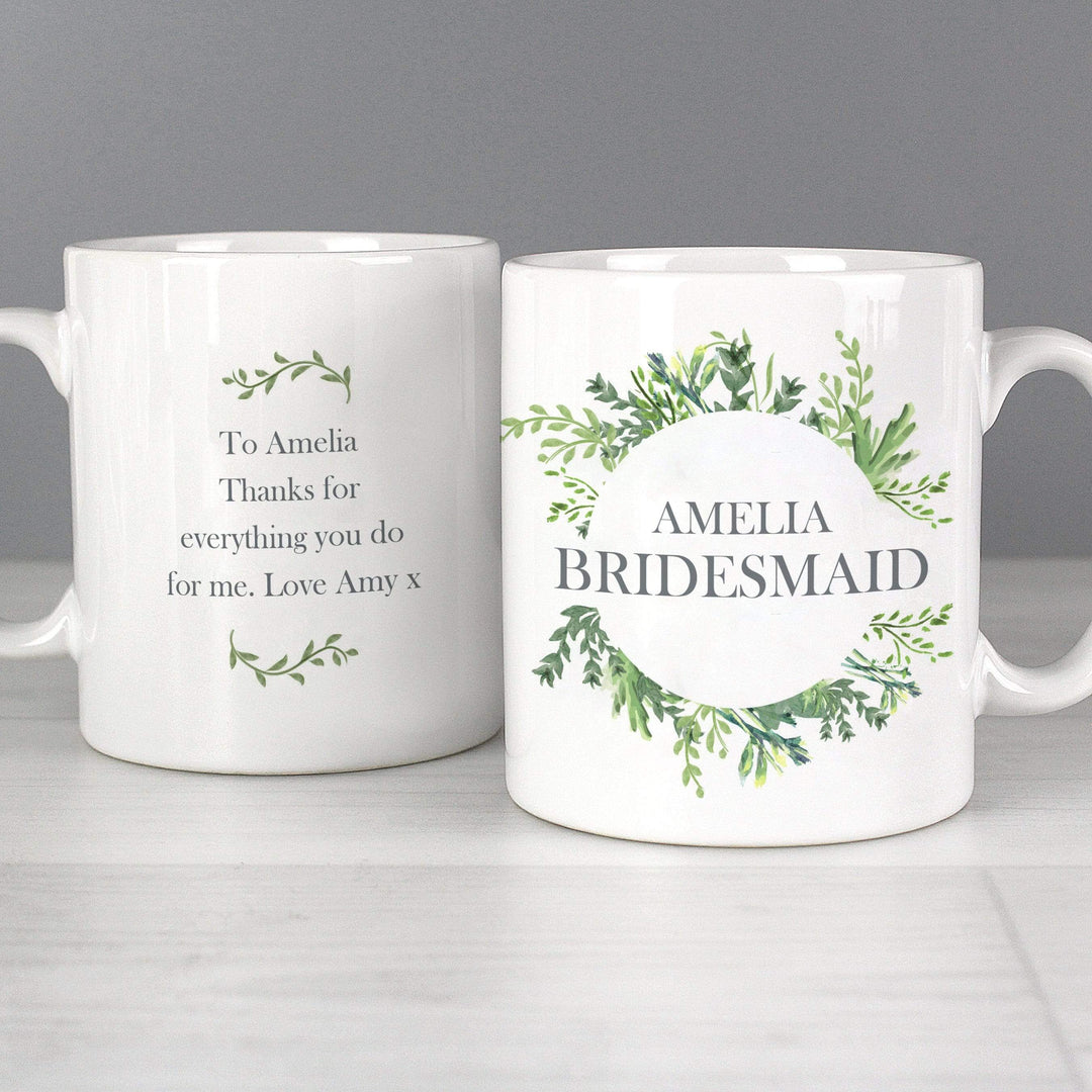 Personalised Memento Mugs Personalised Botanical Mug