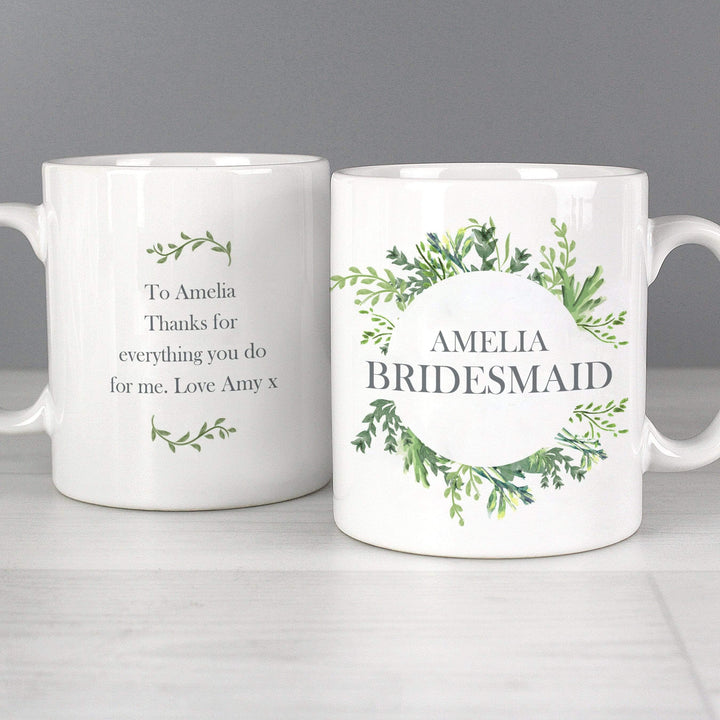 Personalised Memento Mugs Personalised Botanical Mug