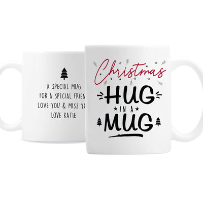 Personalised Memento Mugs Personalised Christmas Hug Mug