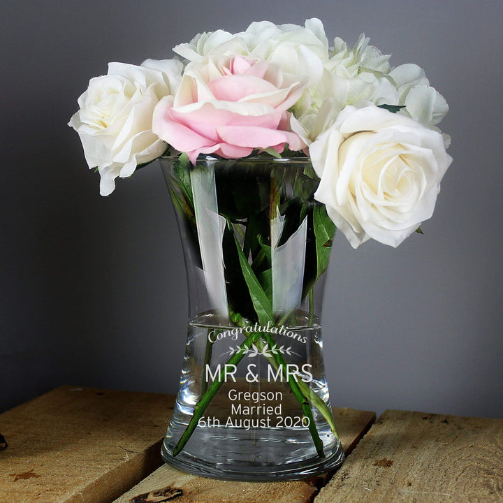 Personalised Memento Vases Personalised Classic Glass Vase