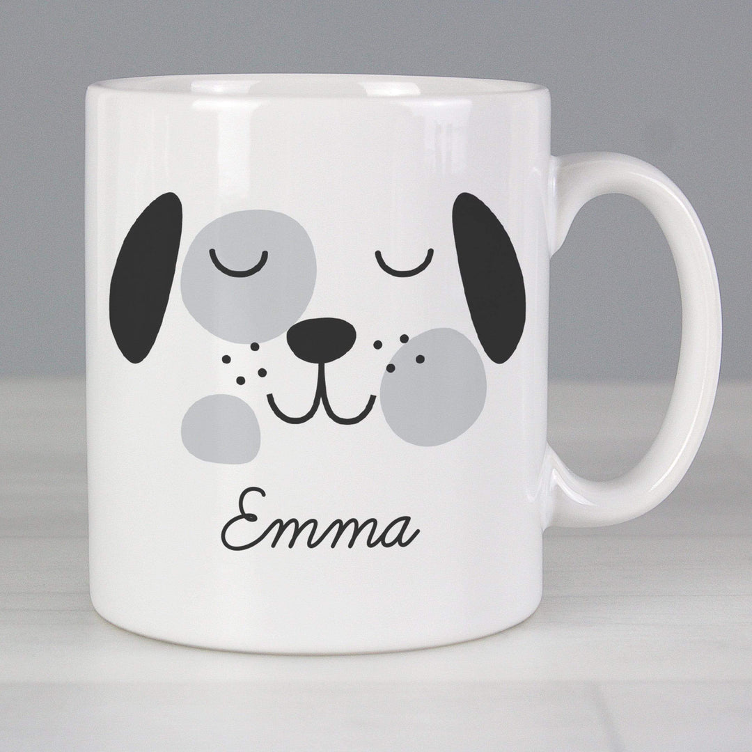 Personalised Memento Mugs Personalised Cute Dog Face Mug