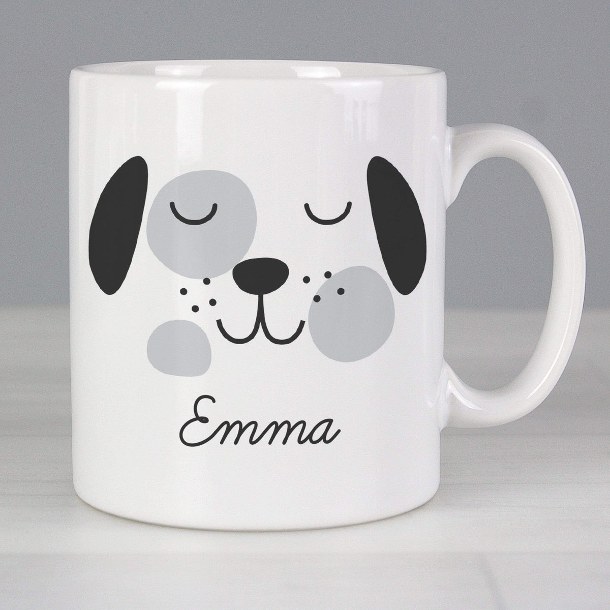 Personalised Memento Mugs Personalised Cute Dog Face Mug