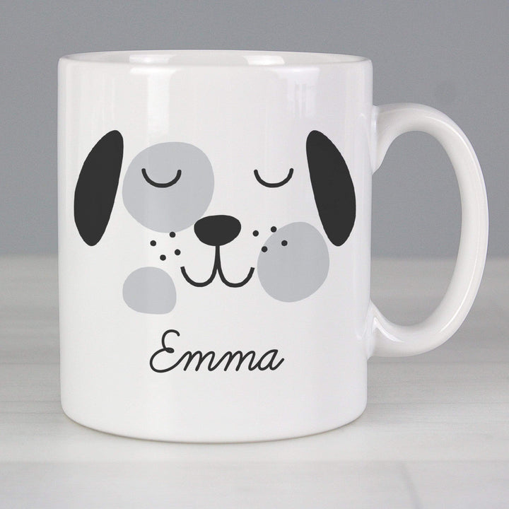 Personalised Memento Mugs Personalised Cute Dog Face Mug