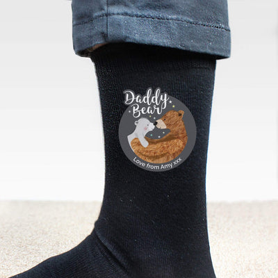 Personalised Memento Clothing Personalised Daddy Bear Men's Socks